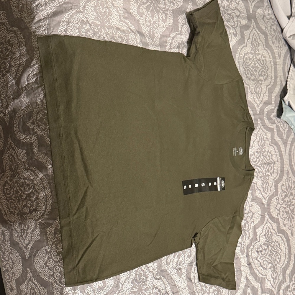 Men's Olive Short Sleeve Crewneck Tee